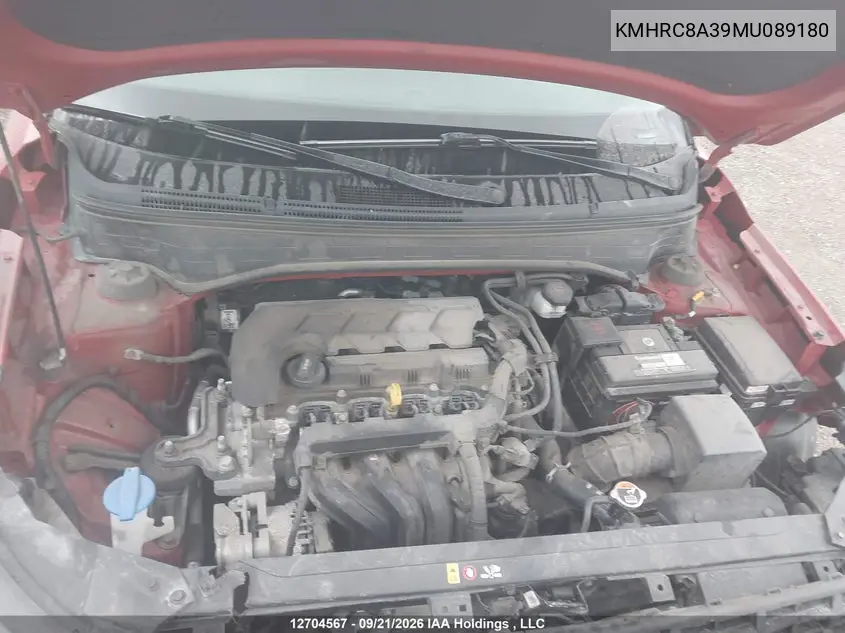 2021 HYUNDAI VENUE VIN KMHRC8A39MU089180 — фото 10