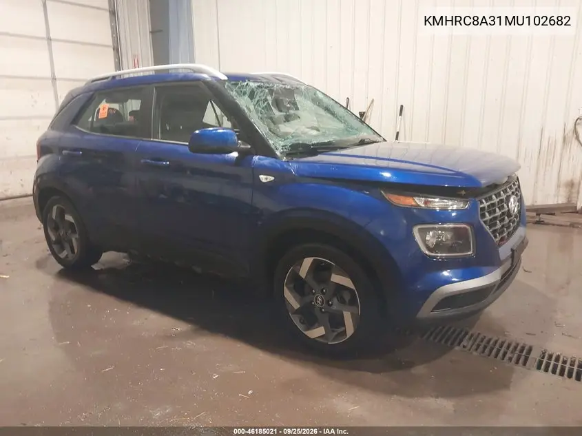 HYUNDAI VENUE 2021, VIN KMHRC8A31MU102682