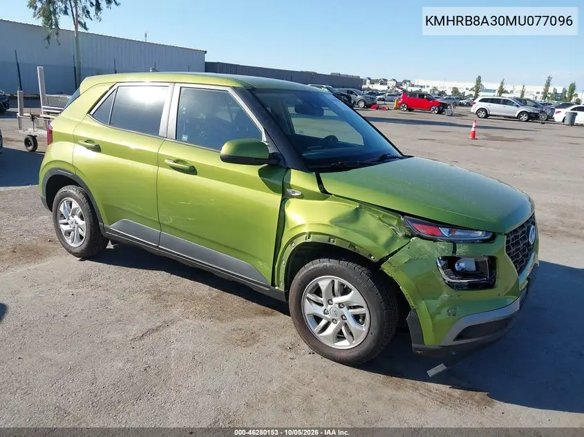 HYUNDAI VENUE 2021, VIN KMHRB8A30MU077096