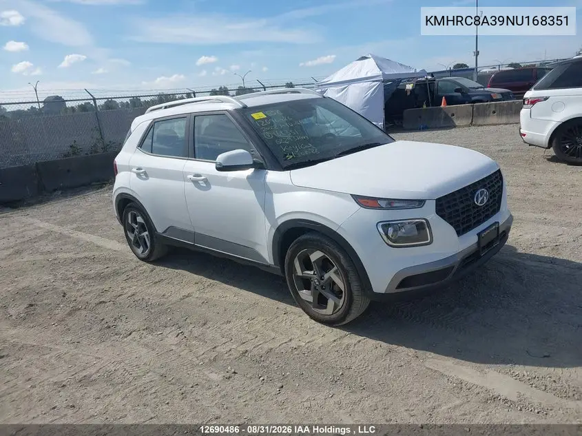 HYUNDAI VENUE 2022, VIN KMHRC8A39NU168351