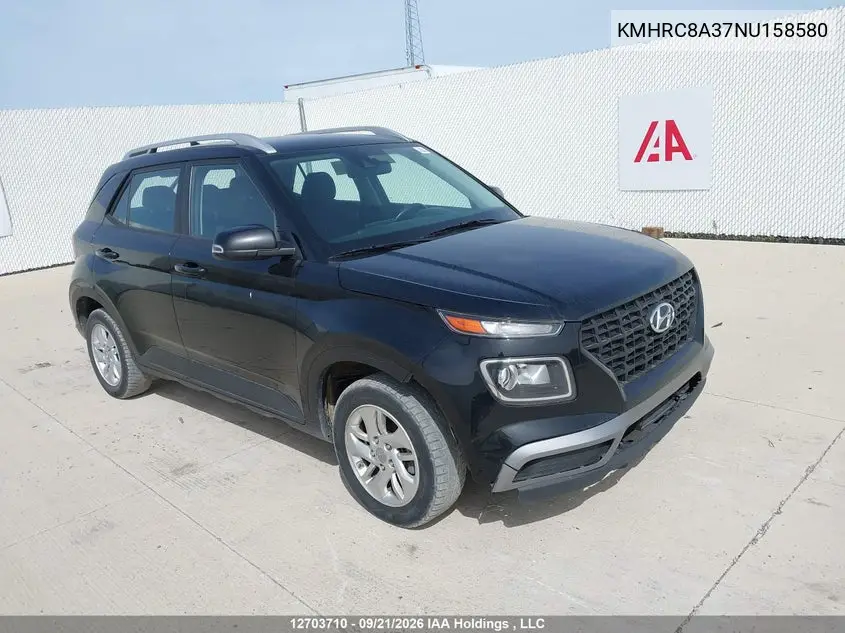 HYUNDAI VENUE 2022, VIN KMHRC8A37NU158580