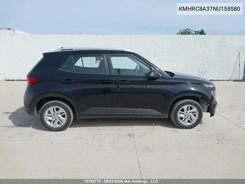 2022 HYUNDAI VENUE VIN KMHRC8A37NU158580 — фото 13