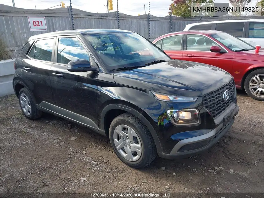 HYUNDAI VENUE 2022, VIN KMHRB8A36NU149825