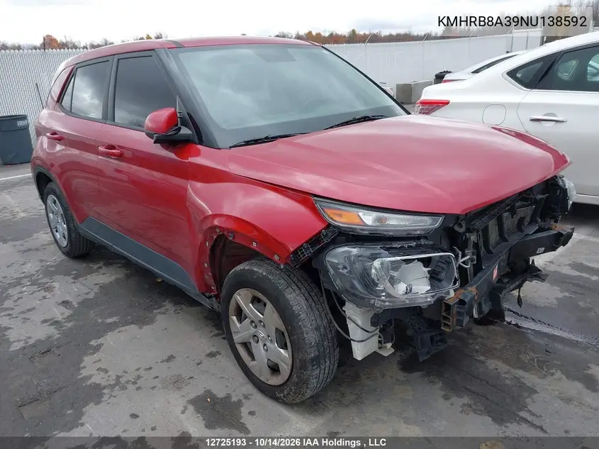 HYUNDAI VENUE 2022, VIN KMHRB8A39NU138592