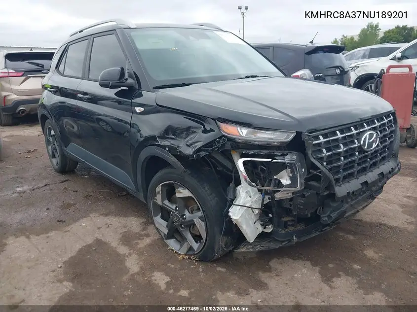 HYUNDAI VENUE 2022, VIN KMHRC8A37NU189201