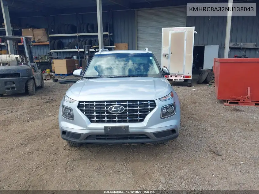 2022 HYUNDAI VENUE VIN KMHRC8A32NU138043 — фото 12