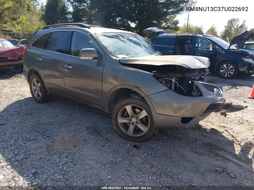 HYUNDAI VERACRUZ 2007, VIN KM8NU13C37U022692