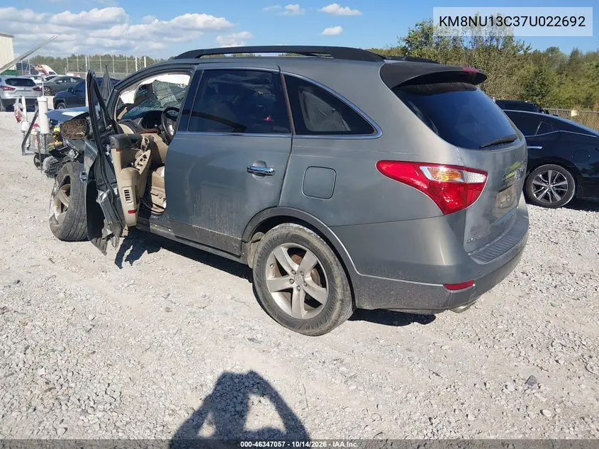 2007 HYUNDAI VERACRUZ VIN KM8NU13C37U022692 — фото 3