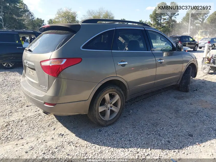 2007 HYUNDAI VERACRUZ VIN KM8NU13C37U022692 — фото 4