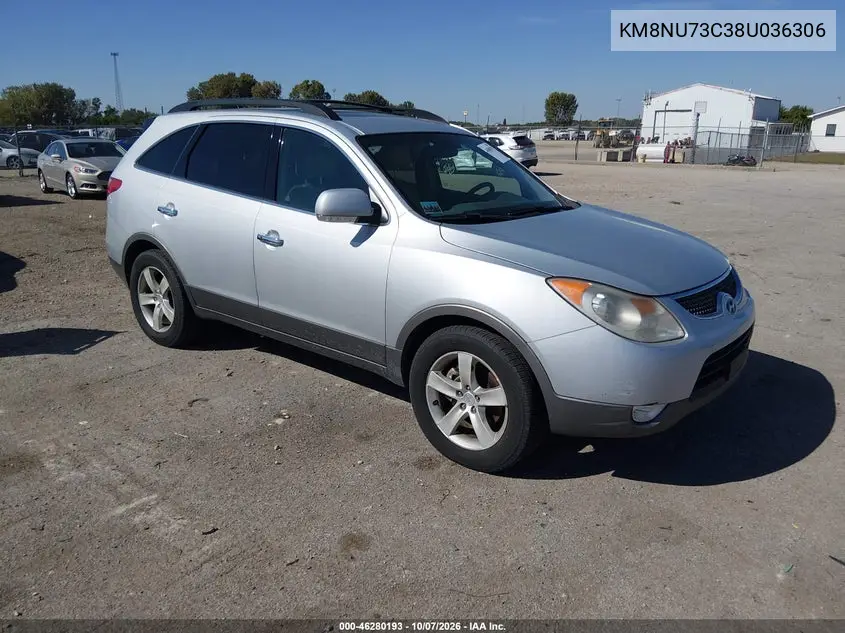 HYUNDAI VERACRUZ 2008, VIN KM8NU73C38U036306