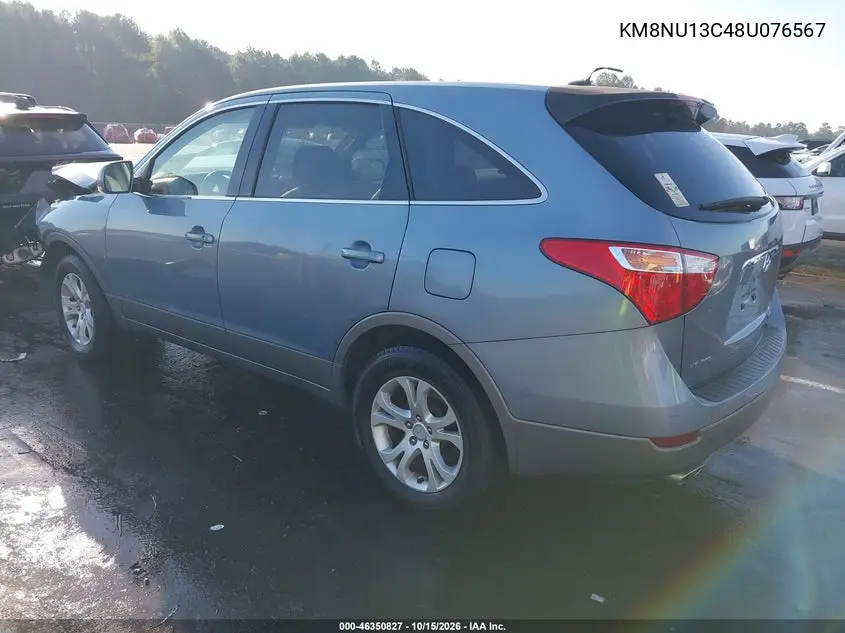 2008 HYUNDAI VERACRUZ VIN KM8NU13C48U076567 — фото 3
