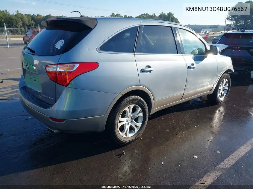 2008 HYUNDAI VERACRUZ VIN KM8NU13C48U076567 — фото 4