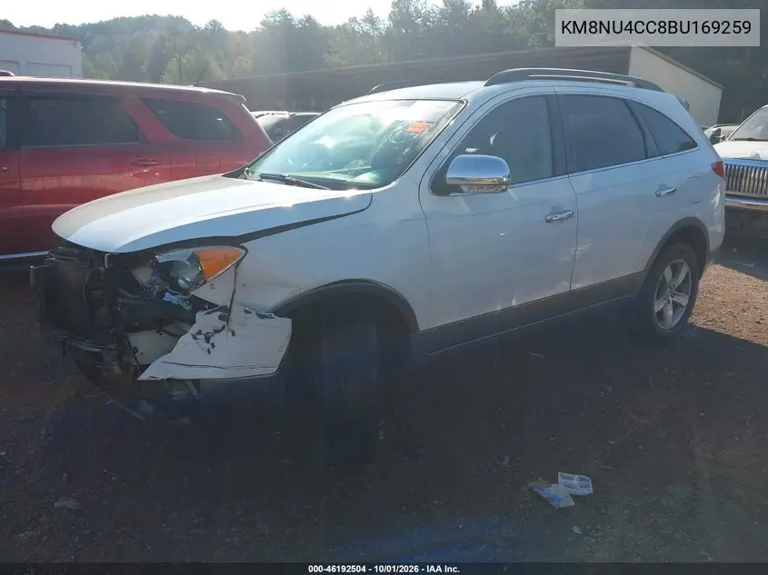 2011 HYUNDAI VERACRUZ VIN KM8NU4CC8BU169259 — фото 2