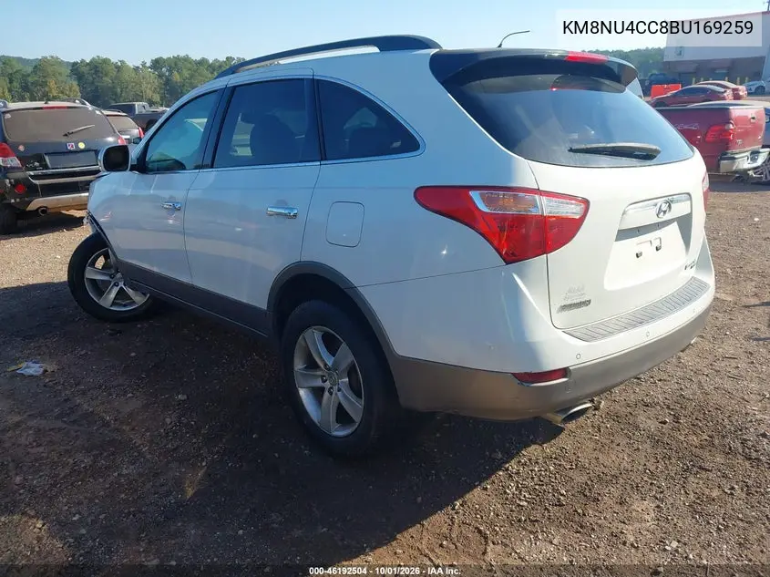 2011 HYUNDAI VERACRUZ VIN KM8NU4CC8BU169259 — фото 3
