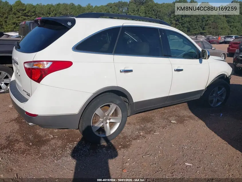 2011 HYUNDAI VERACRUZ VIN KM8NU4CC8BU169259 — фото 4