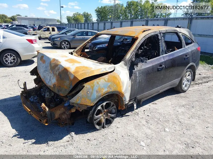 2012 HYUNDAI VERACRUZ VIN KM8NUDCC1CU182677 — фото 2