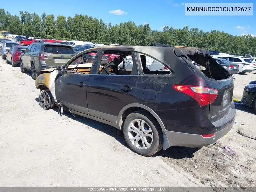 2012 HYUNDAI VERACRUZ VIN KM8NUDCC1CU182677 — фото 3