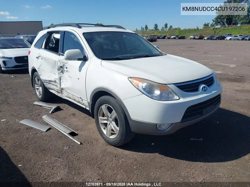 HYUNDAI VERACRUZ 2012, VIN KM8NUDCC4CU197206