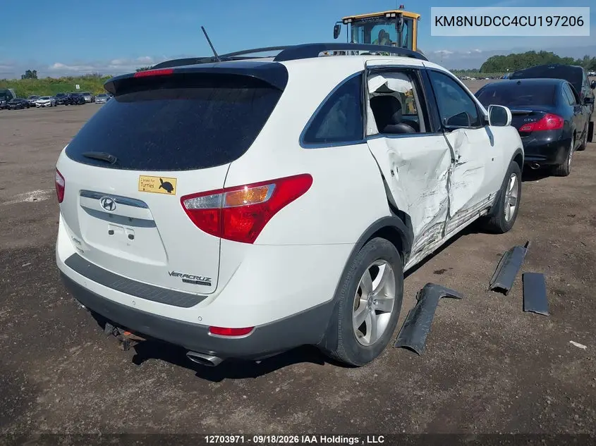 2012 HYUNDAI VERACRUZ VIN KM8NUDCC4CU197206 — фото 4