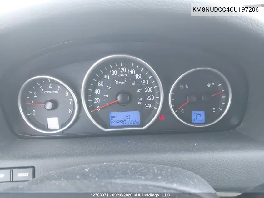 2012 HYUNDAI VERACRUZ VIN KM8NUDCC4CU197206 — фото 7
