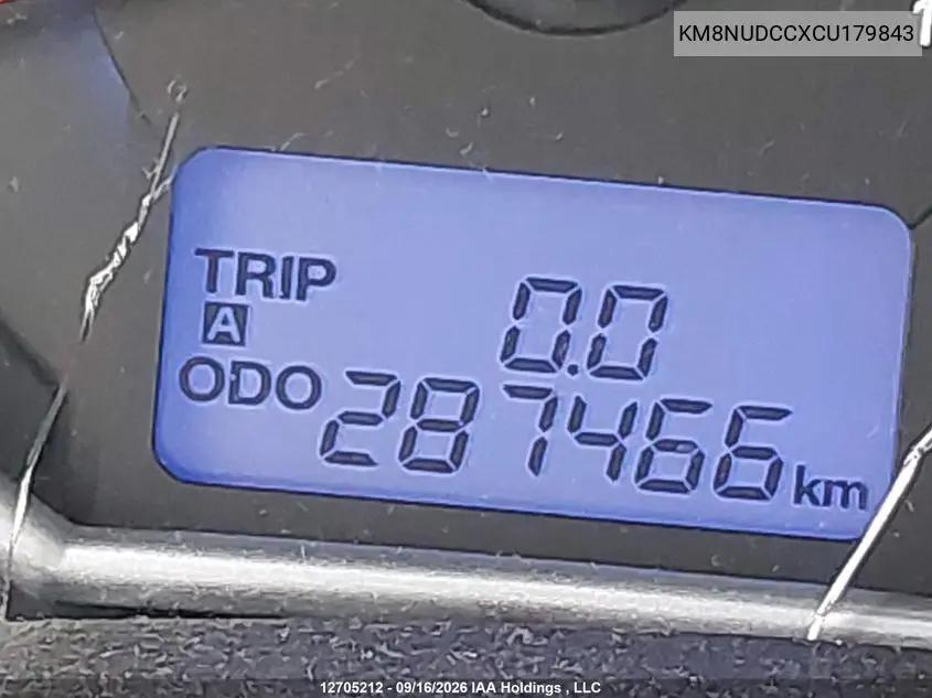 2012 HYUNDAI VERACRUZ VIN KM8NUDCCXCU179843 — фото 15