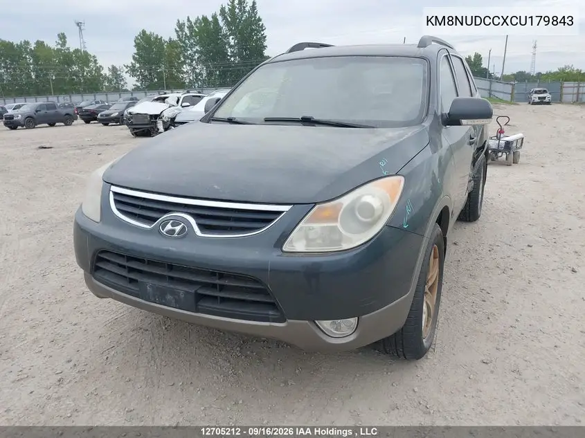 2012 HYUNDAI VERACRUZ VIN KM8NUDCCXCU179843 — фото 2