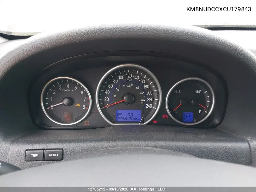2012 HYUNDAI VERACRUZ VIN KM8NUDCCXCU179843 — фото 7