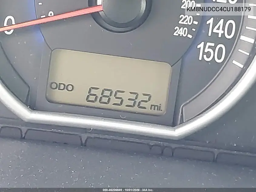 2012 HYUNDAI VERACRUZ VIN KM8NUDCC4CU188179 — фото 7