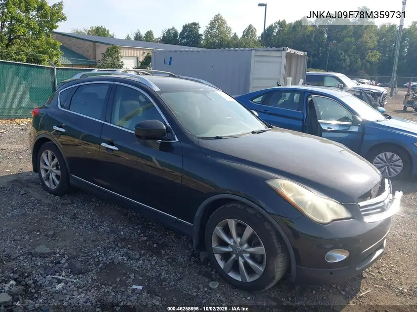 INFINITI EX 2008, VIN JNKAJ09F78M359731