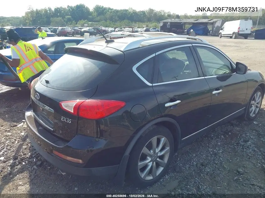 2008 INFINITI EX VIN JNKAJ09F78M359731 — фото 4