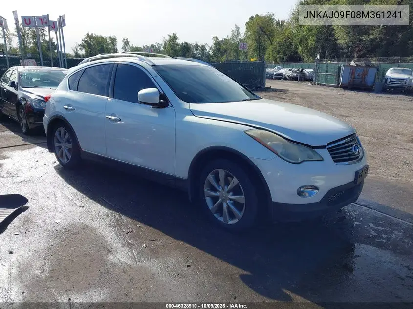 INFINITI EX 2008, VIN JNKAJ09F08M361241