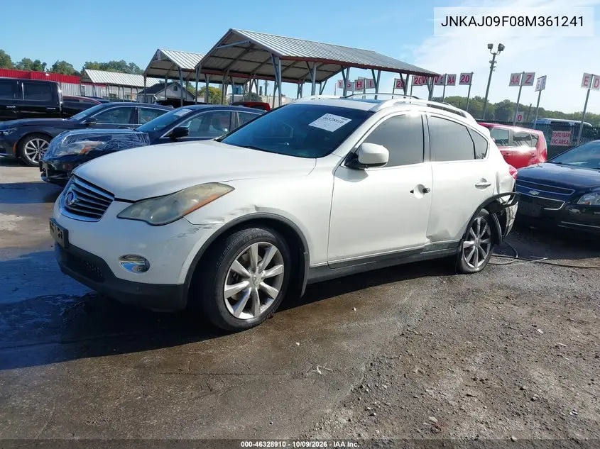 2008 INFINITI EX VIN JNKAJ09F08M361241 — фото 2