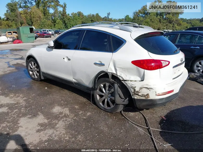 2008 INFINITI EX VIN JNKAJ09F08M361241 — фото 3
