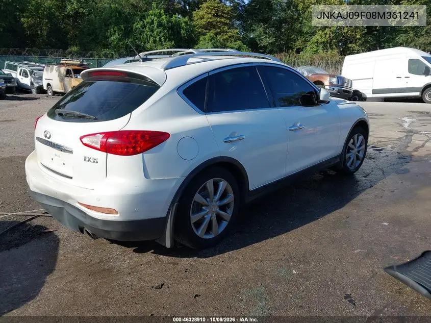 2008 INFINITI EX VIN JNKAJ09F08M361241 — фото 4