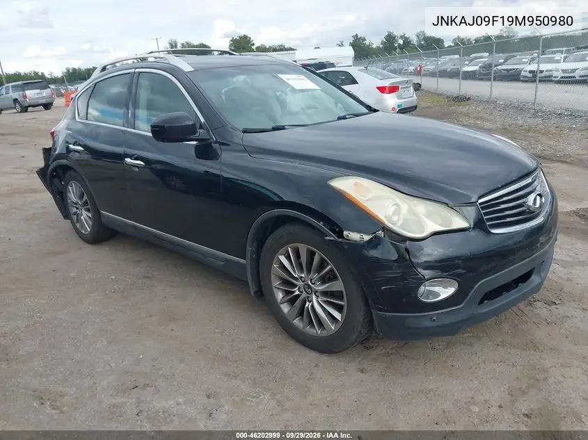 INFINITI EX 2009, VIN JNKAJ09F19M950980