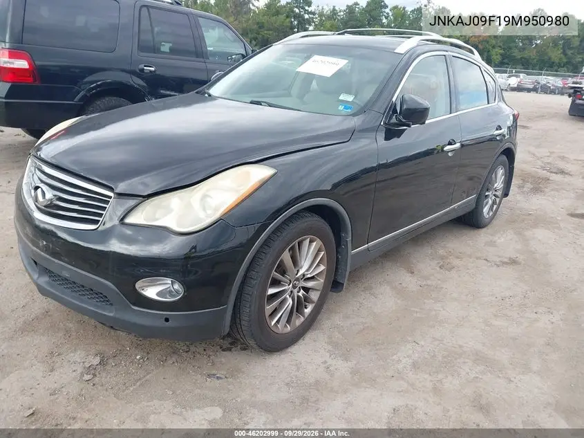 2009 INFINITI EX VIN JNKAJ09F19M950980 — фото 2