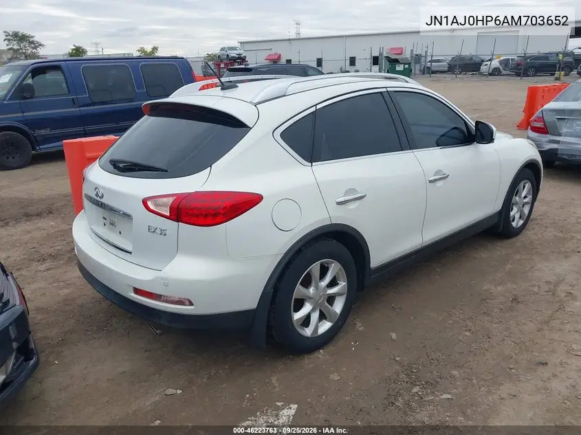 INFINITI EX 2010, VIN JN1AJ0HP6AM703652