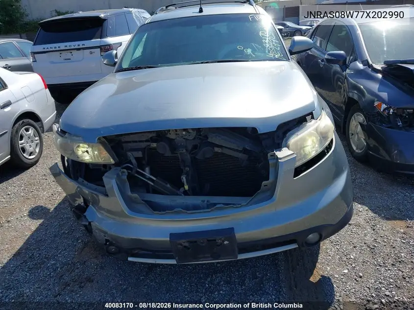 2007 INFINITI FX VIN JNRAS08W77X202990 — фото 13