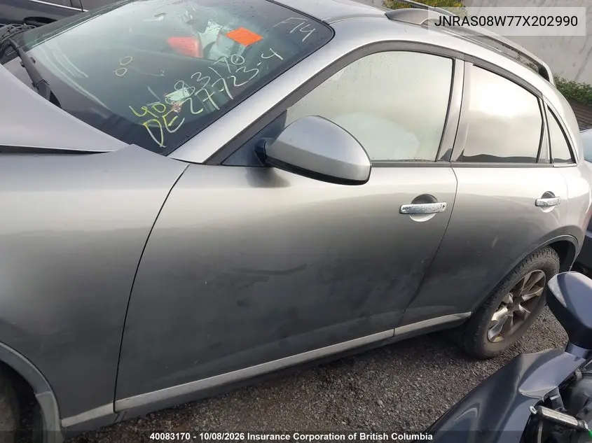 2007 INFINITI FX VIN JNRAS08W77X202990 — фото 15