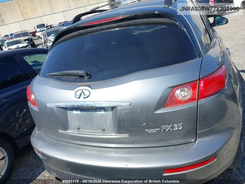 2007 INFINITI FX VIN JNRAS08W77X202990 — фото 17