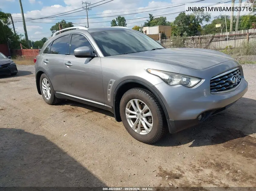 INFINITI FX 2010, VIN JN8AS1MW8AM853716