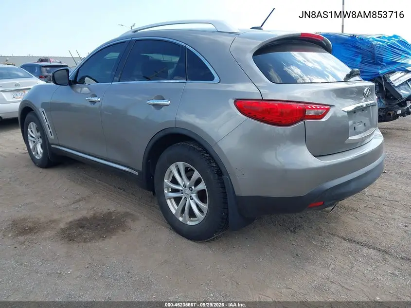 2010 INFINITI FX VIN JN8AS1MW8AM853716 — фото 3