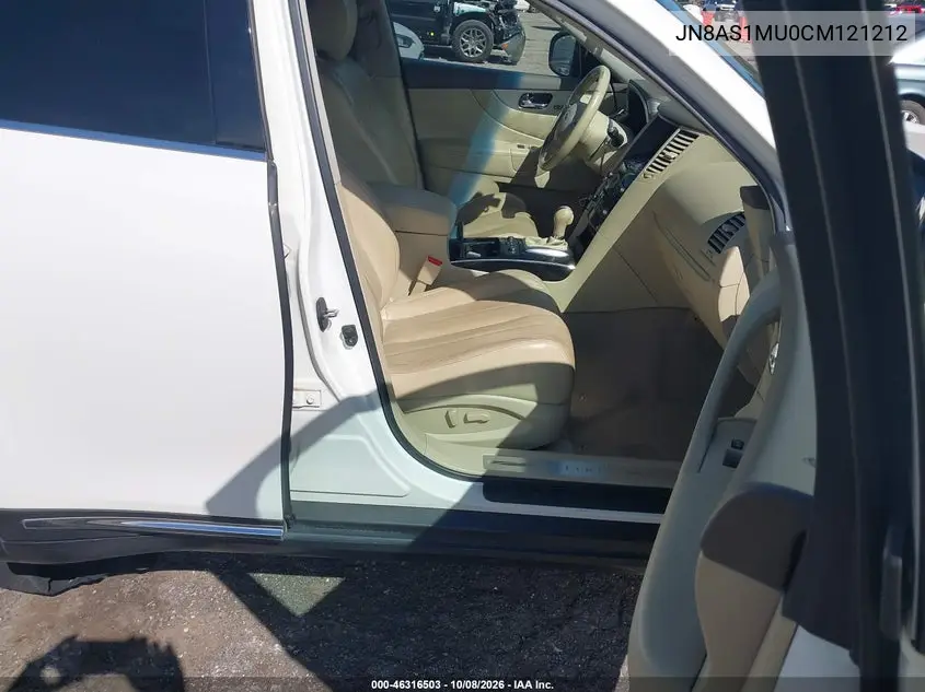 2012 INFINITI FX VIN JN8AS1MU0CM121212 — фото 5