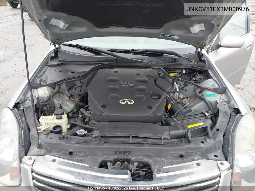 2003 INFINITI G VIN JNKCV51EX3M000976 — фото 10
