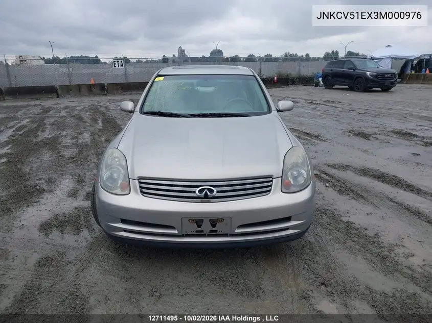 2003 INFINITI G VIN JNKCV51EX3M000976 — фото 12