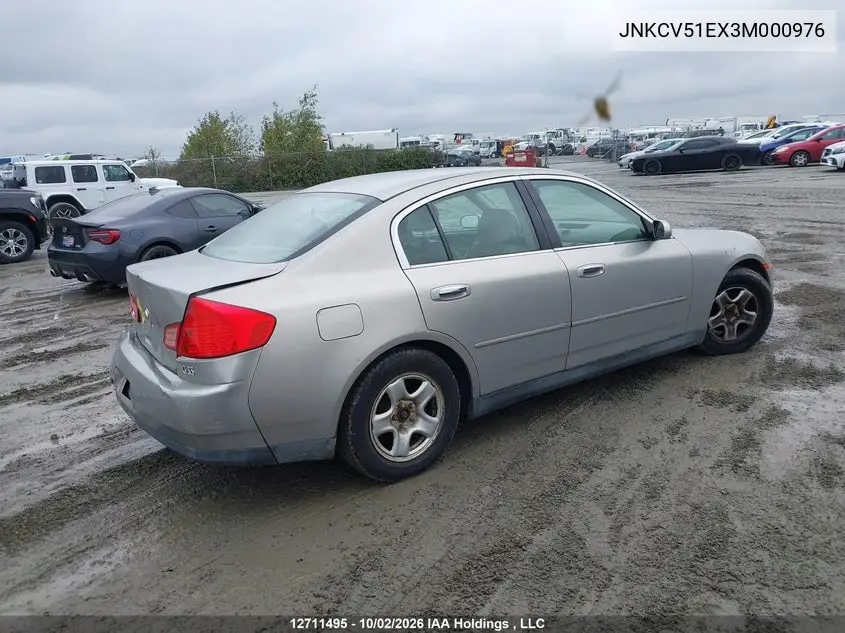 2003 INFINITI G VIN JNKCV51EX3M000976 — фото 4