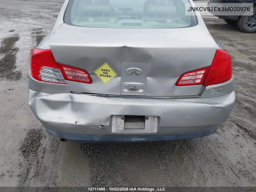 2003 INFINITI G VIN JNKCV51EX3M000976 — фото 6