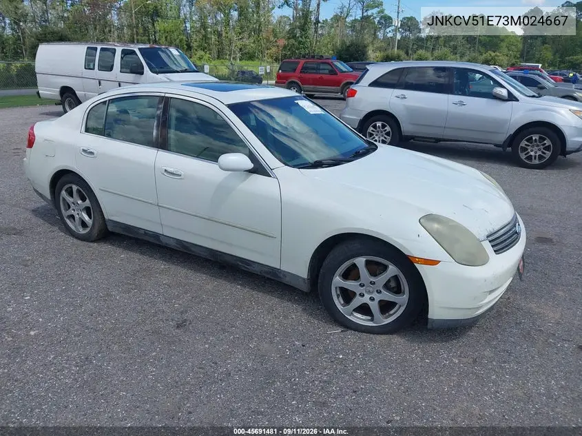 INFINITI G 2003, VIN JNKCV51E73M024667