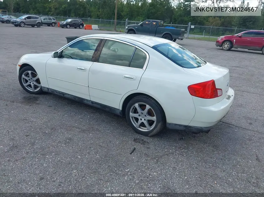 2003 INFINITI G VIN JNKCV51E73M024667 — фото 3