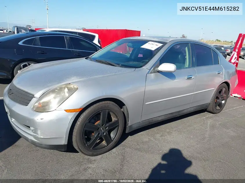 2004 INFINITI G VIN JNKCV51E44M615282 — фото 2